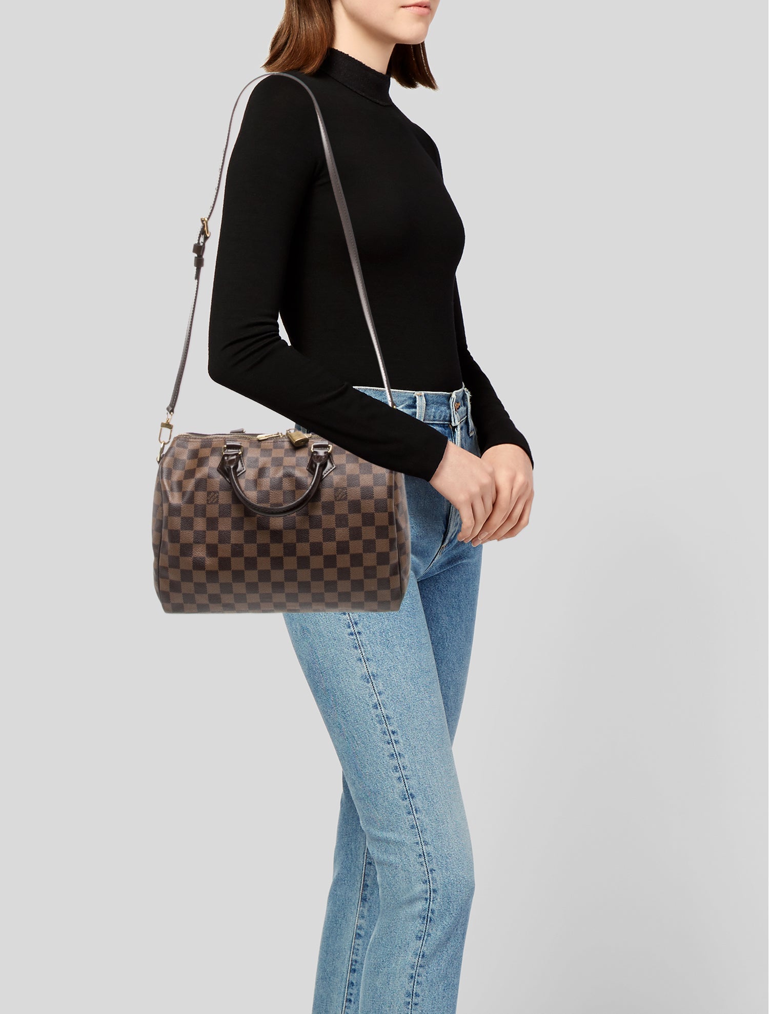 Louis Vuitton Damier Ebene Speedy Bandouliere 30